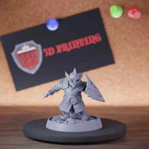 Goblin Knight Miniature Fighter Mini Dungeons and Dragons DnD 5e TTRPG - Picture 1 of 8