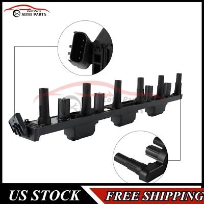 1X Ignition Coil For 2000-2006 Jeep TJ 4.0L L6,2000-2006 Jeep Wrangler 4.0L L6 Foto 1 de 4