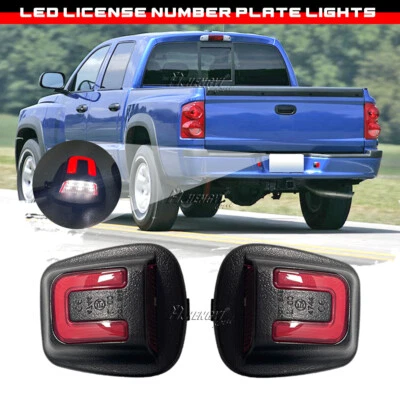 Luces de matrícula LED rojas+blancas para Dodge Ram Mitsubishi Raider 1997-2011 Foto 1 de 4