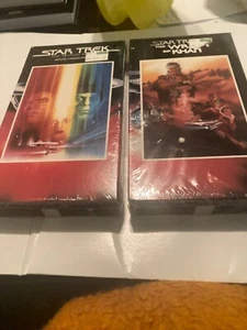 Star Trek & Star Trek II Wrath of Khan 1991 Sealed VHS Target Retail Sticker - Picture 1 of 14