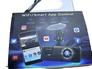3 Kanal Dashcam WiFi FHD 1080P Autokamera 64GB TF Karte, TOPGOOSE Front Dash... - Bild 1 von 4