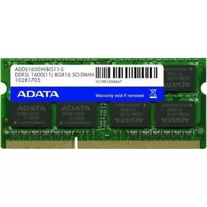 Adata DDR3L 8GB, Ram Memory, SODIMM, Single Channel, 1600Mhz, Green - Picture 1 of 1