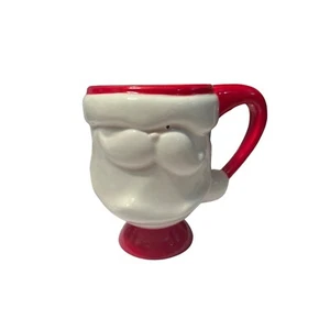 Department 56 zwinkernder Weihnachtsmann Becher Podest Fuß Tasse Sammlerstück NEU - Bild 1 von 5