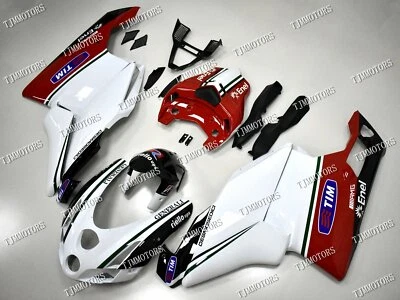 Kit de carenado de carrocería molde de inyección ABS rojo blanco para Ducati 749/999 2003-2004 Foto 1 de 4