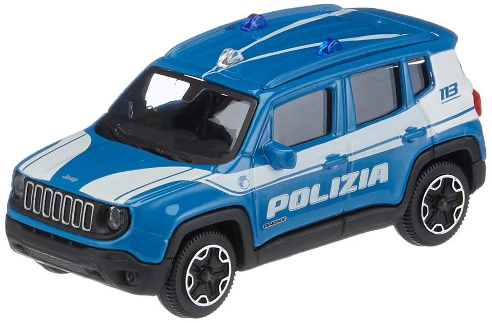 18-30396 (28-30385) Bburago - Jeep Renegade Polizia - 1:43 - Immagine 1 di 3