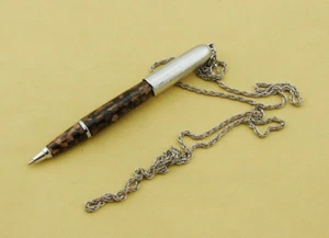 Bolígrafo rodillo de cadena de celuloide marrón Fuliwen, estilo de moda - Imagen 1 de 4