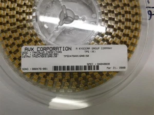 500 AVX TPSD476K016R0150 47uF 16V 10% SMT Condensadores de Tántalo Código de Estuche D  - Imagen 1 de 2