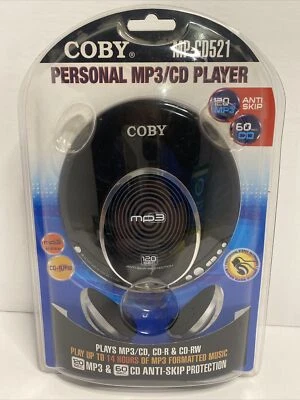 Coby MPCD521 MP-CD521 Personal CD Player Portable Audio Player NEW - Image 1 of 3