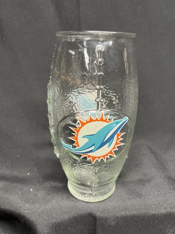 Miami Dolphins Football Shaped Glass Cover