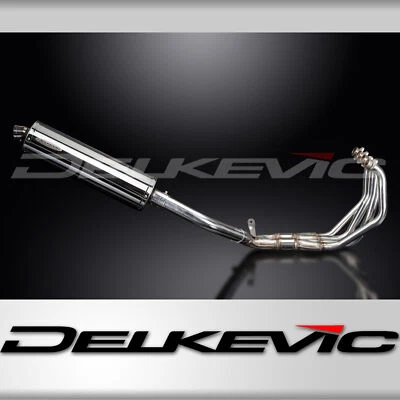 Honda CBR900RR CB900F 919 92-08 Complete Exhaust 4-1 18" Oval Stainless Muffler - Image 1 of 4