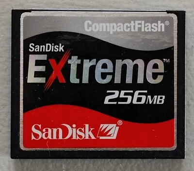 SanDisk 256MB Extreme CompactFlash Card (SDCFX-256-786) - Image 1 of 2