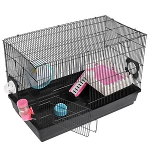 2-Levels Hamster Habitat Home Rodent Gerbil Mouse Mice Rats Guinea Pig Cage - Picture 1 of 16