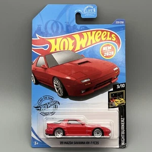 Hot Wheels Nightburnerz 3/10 Red '89 Mazda Savanna RX-7 FC3S 223/250 Read - Picture 1 of 4