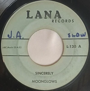 50's SOUL 45 Moonglows SINCERELY - TIME AFTER TIME Lana VG - Picture 1 of 4