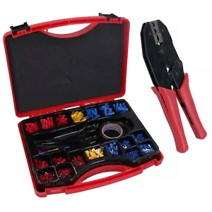 552pc Electricians Electrical Insulated Crimping Tool + Terminal Set Damaged - Picture 1 of 7
