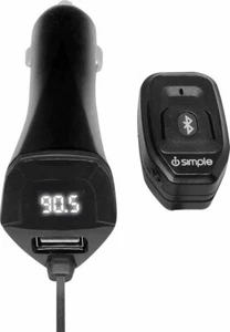 iSimple – Blustream Bluetooth Car Radio FM Transmitter Apple Android – Black - Picture 1 of 1