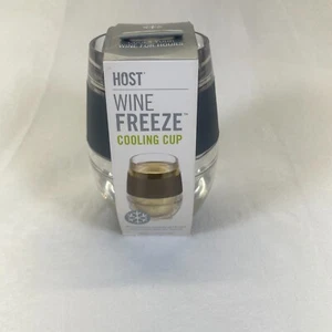 NIB HOST Wine Freeze Cooling Cup Double Wall Insulated Wine Tumbler Black - Picture 1 of 8