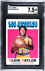 1971-72 Topps Basketball #10 ELGIN BAYLOR SGC 7.5 Los Angeles Lakers