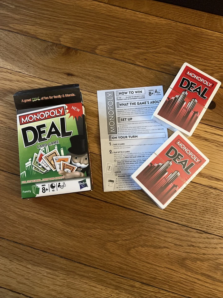 Monopoly Deal Family Card Game Parker Brothers 2008 Complete - Image 1 of 1