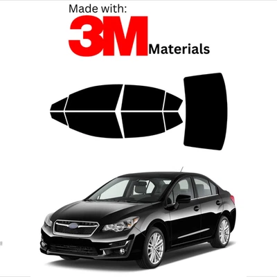 Tinte de ventana precortado para Subaru Impreza Sedán 12-16 Cerámica estable Hecho con 3M Foto 1 de 4