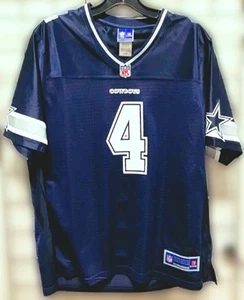 Camiseta deportiva para mujer Dallas Cowboys #4 Dak Prescott NFL azul/blanco talla L - Imagen 1 de 8