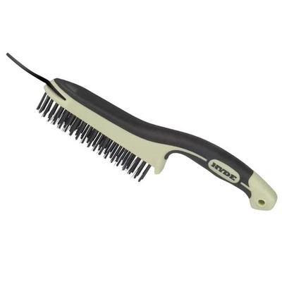 Cepillo de alambre de acero de alto carbono Hyde 46834 Maxxgrip Pro 15 cm (6") x 2,5 cm (1") Foto 1 de 4