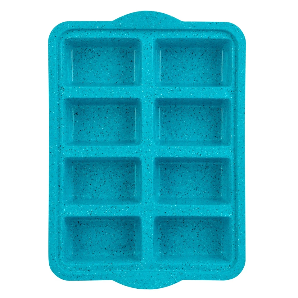 Trudeau Structure Silicone 8 Cavity Mini Loaf Pan, Tropical Granite - Image 1 of 1