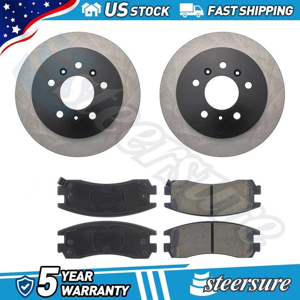 Kit de pastillas de freno trasero y rotor para Buick LaCrosse 2008 2009 5,3 L V8 Foto 1 de 1