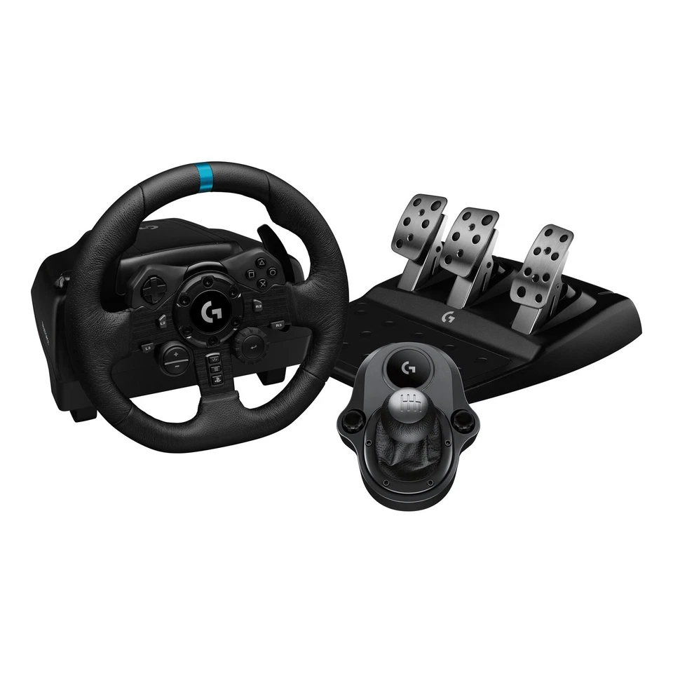 LOGITECH G923 PS4/PS5 DRIVING FORCE KIT VOLANTE LEVA CAMBIO