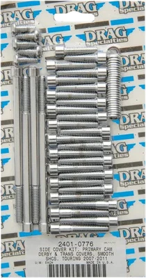 Kit de pernos lisos de enchufe de transmisión cromado DS para Road Glide 07-16 Foto 1 de 4