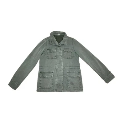 Chaqueta Ecote Oliva Verde Ejército Mezcla Algodón Multi Bolsillo Mujer Talla M (LEER) Foto 1 de 4