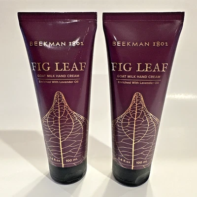 NEW Beekman 1802 Fig Leaf Goat Milk Hand Cream 3.4 fl oz Lot of 2 Sealed - Image 1 of 4