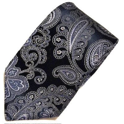 Gravata Ike Behar deslumbrante jacquard paisley luxo elegância requintada atraente - Imagem 1 de 4