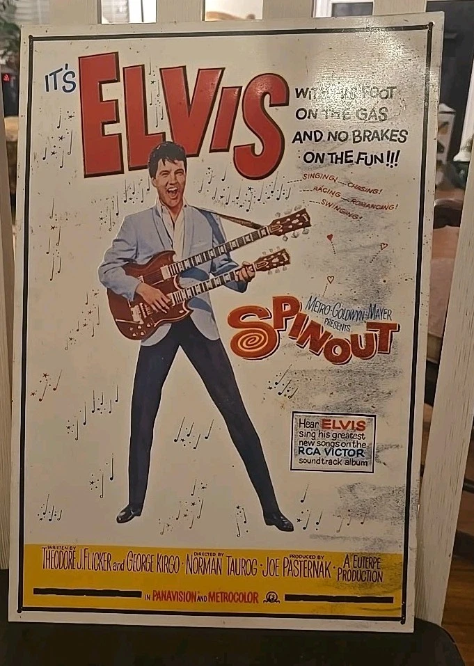 Elvis Metal Movie Sign - Image 1 of 2