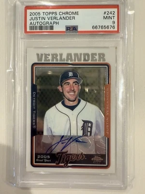 Topps Chrome 2005 - Justin Verlander #242 (AU, RC) Foto 1 de 3