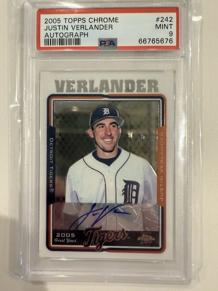 Topps Chrome 2005 - Justin Verlander #242 (AU, RC) Foto 1 de 3