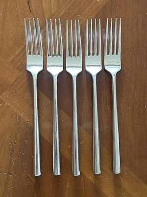 York Stanley Roberts Código de patrón: Juego de 6 tenedores de cena de acero inoxidable SRBYOR COREA Foto 1 de 4