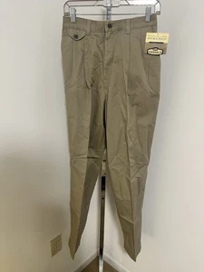 Pantalones Lee Informales Para Mujer 10L Caqui Vintage Doble Pliegue Bolsillos Frontales Sarga NW - Imagen 1 de 5