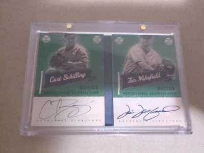2013 Panini Americas Pastime Superstar Scripts Schilling Wakefield Auto Book /15 - Image 1 of 2