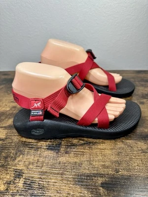 Sandalias Chaco Excelentes Mujer Rojo Texas Tech - Montadas en EE. UU. Talla 9 Agua Foto 1 de 4