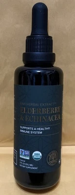 Global Healing USDA Organic Elderberry & Echinacea Liquid Supplement (2 Oz) - Image 1 of 4