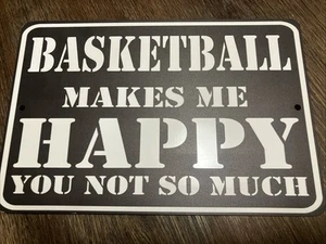 Rogue River Tactical Funny Basketball Metal Tin Sign Wall Decor Man Cave Funn... - Picture 1 of 1