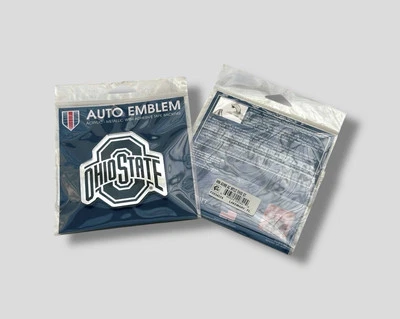 Ohio State Buckeyes (OSU) Серебряная, Черная Авто Наклейка Эмблема NCAA - Совершенно Новая - Изображение 1 из 3