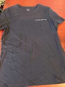 Corvette Damen T-Shirt Medium, Navy Kurzarm bestickt Corvette - Bild 1 von 5