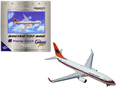 2023 Boeing 737-800 литая модель самолета - Hapag-Lloyd, масштаб 1/400, Gemini... - Изображение 1 из 2