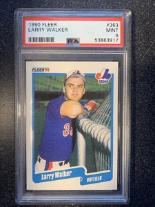 Fleer 1990 - Larry Walker #363 (RC) Rookie Expos - Imagen 1 de 2