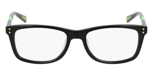 Nike 5538 001 Black/Green Rectangle Plastic Optical Eyeglasses Frame 46-17-130 - Picture 1 of 3
