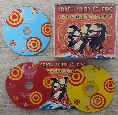 Earth Wind & Fire - Illumination CD + 3 Song Bonus CD + DVD 2005 RARE 3 Disc Set Foto 1 de 4