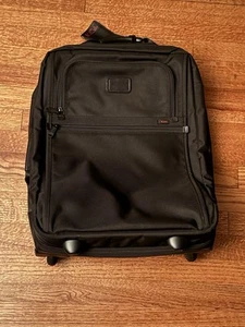TUMI SUITCASE ALPHA BLACK BALLISTIC NYLON LUGGAGE TROLLEY 22900DH MEN - Picture 1 of 6