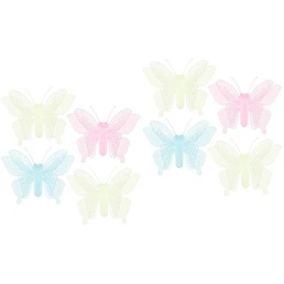 32 stücke glühende schmetterlinge aufkleber fluoreszierende schmetterlinge - Bild 1 von 4